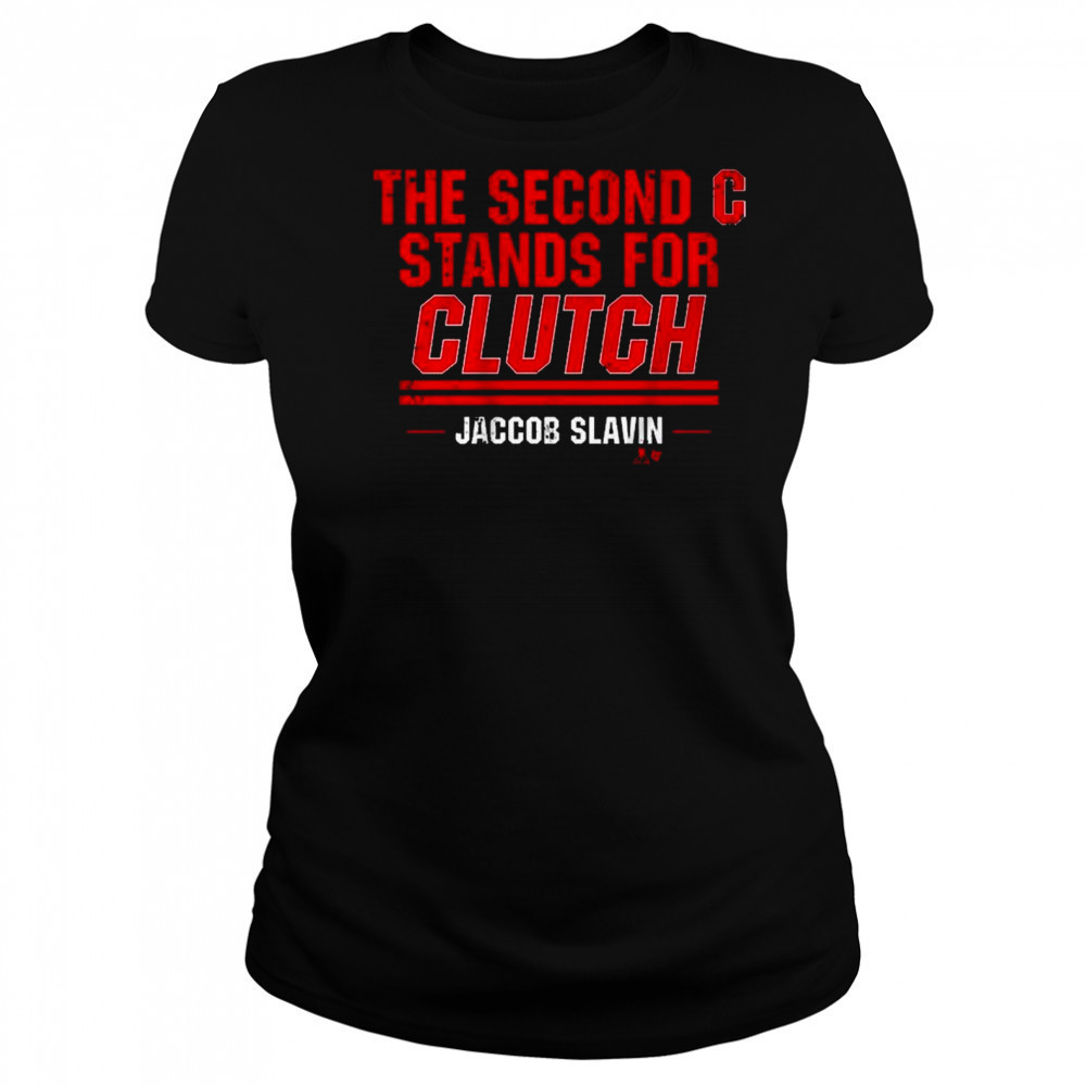 Jaccob Slavin The Second C Stands For Clutch Carolina Hurricanes 2025 t-shirt Women's T-shirt