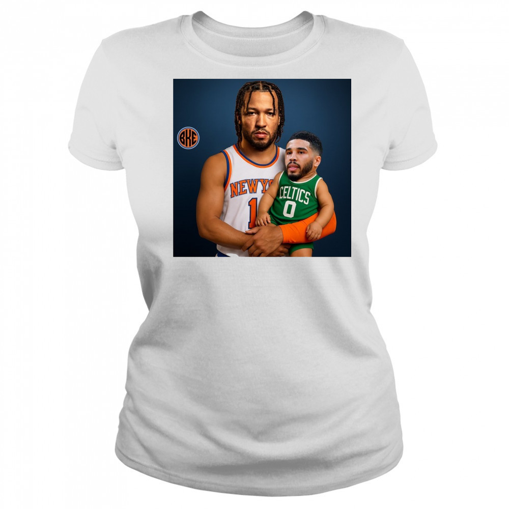 Jalen Brunson New York Knicks Sit The Fuck Down Jayson Tatum Boston Celtics Meme t-shirt Women's T-shirt