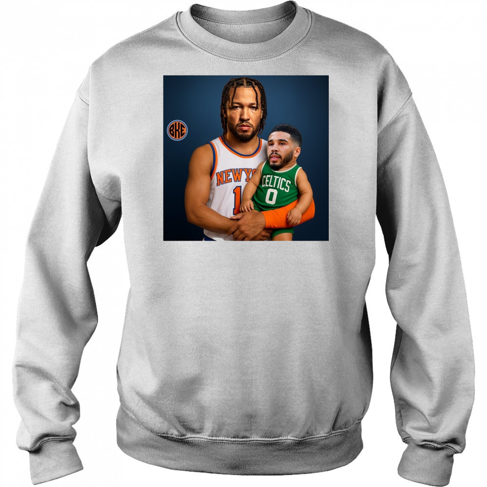 Jalen Brunson New York Knicks Sit The Fuck Down Jayson Tatum Boston Celtics Meme t-shirt Sweatshirt