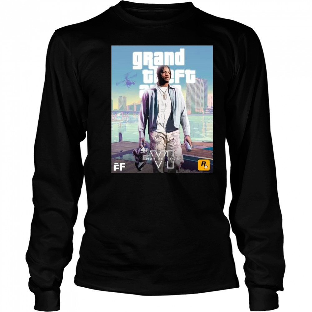 Ja’marr Chase – NFL player on the GTA VI cover May 26 2026 t-shirt Long Sleeved