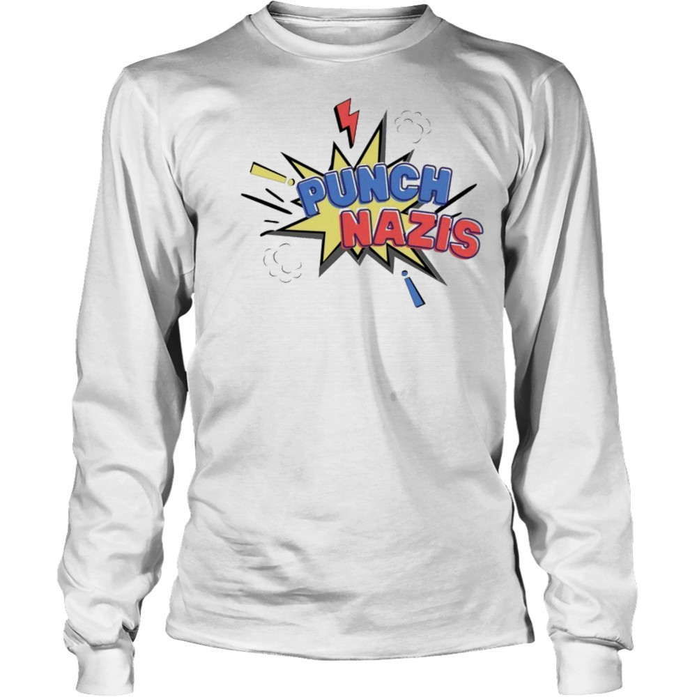Jgregg Jonathan Punch Nazis T-shirt Long Sleeved
