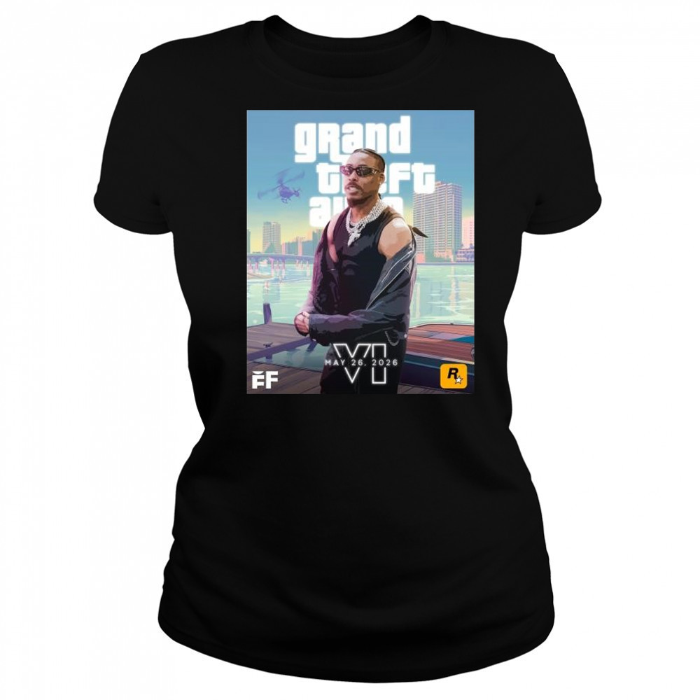Justin Jefferson – NFL player on the GTA VI cover May 26 2026 t-shirt Women's T-shirt