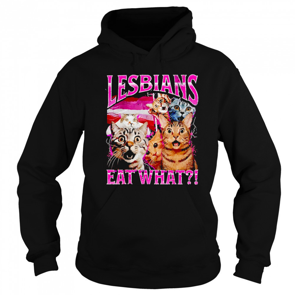 Lesbians Eat What Funny Cat shirt Hoodie