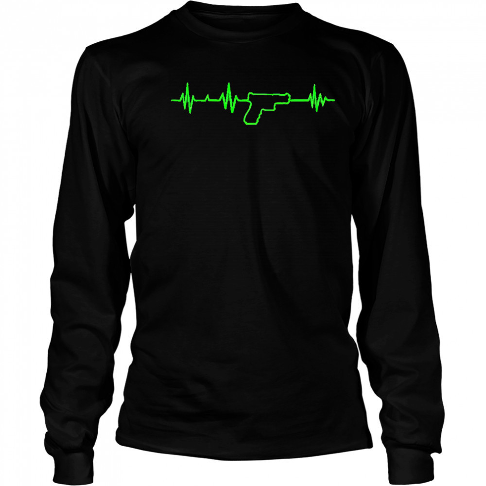 Life Support Gun Heartbeat shirt Long Sleeved