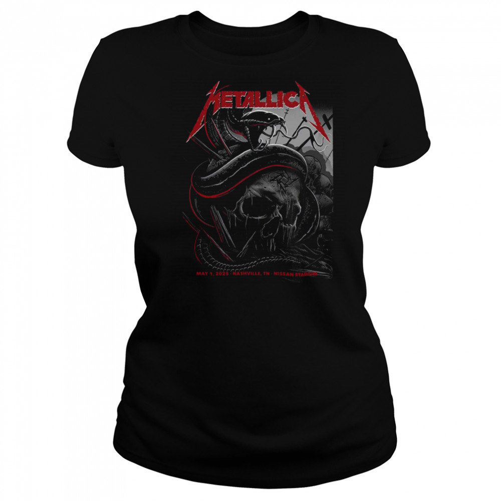 Metallica M72 Nashville Night 1 At Nissan Stadium On May 1 2025 North American Tour Unisex T Shirt Women's T-shirt