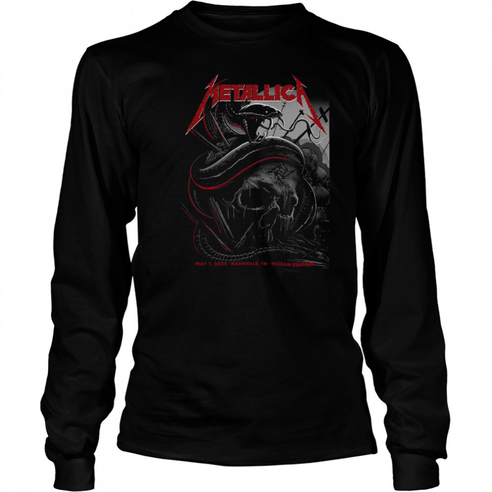 Metallica M72 Nashville Night 1 At Nissan Stadium On May 1 2025 North American Tour Unisex T Shirt Long Sleeved