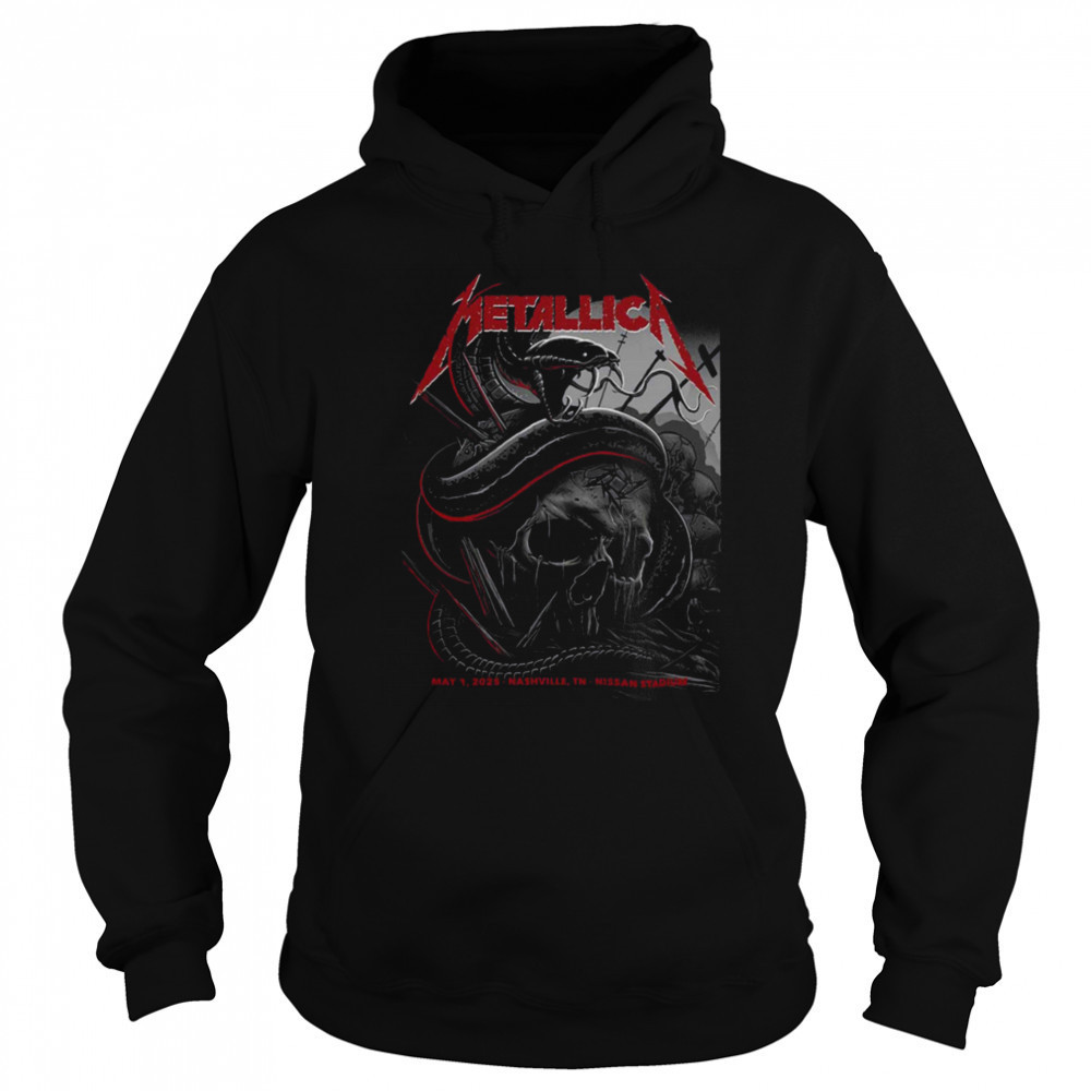 Metallica M72 Nashville Night 1 At Nissan Stadium On May 1 2025 North American Tour Unisex T Shirt Hoodie
