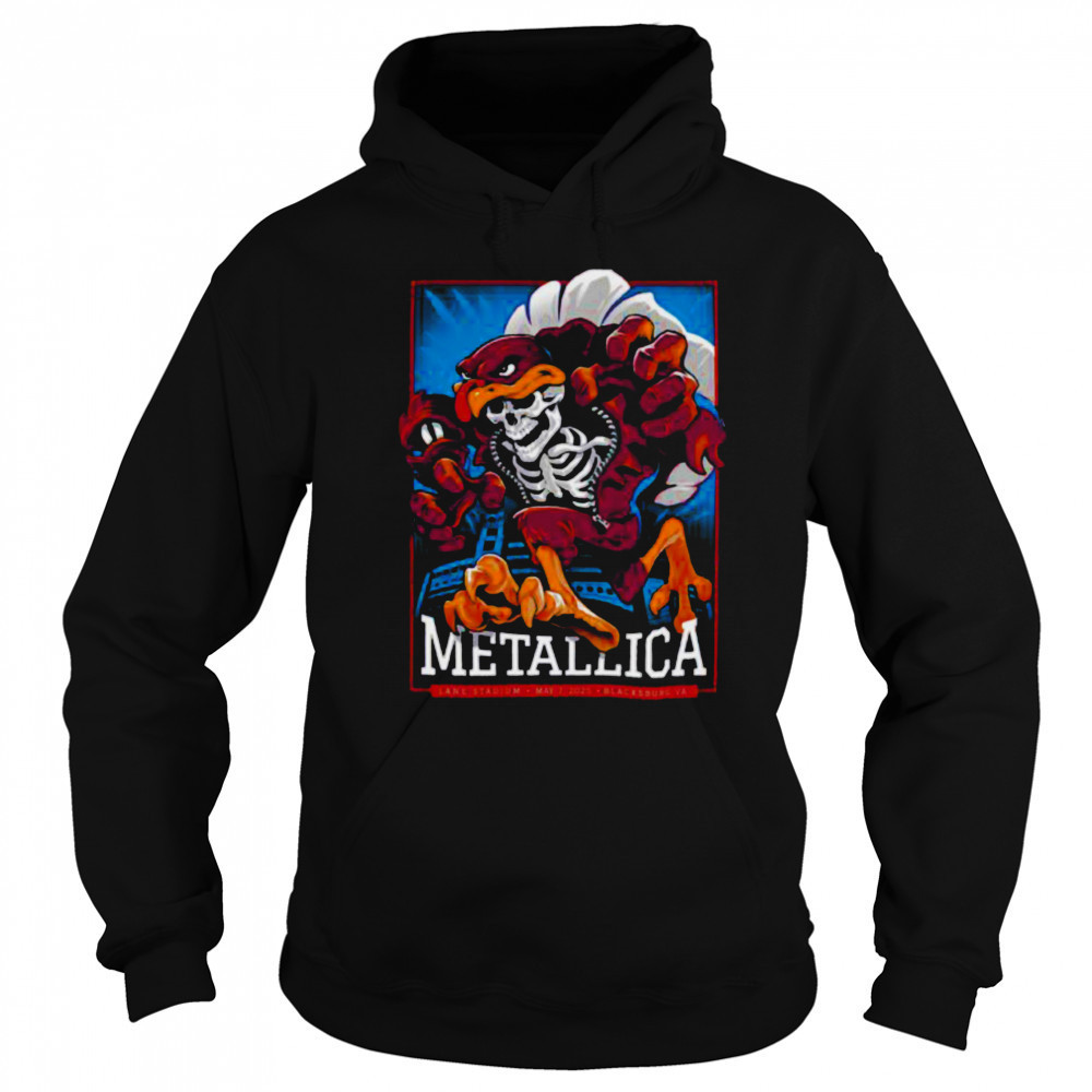 Metallica M72 Virginia Tech At Lane Stadium In Blacksburg Virginia United States On May 7 2025 M72 World Tour Unisex T Shirt Hoodie