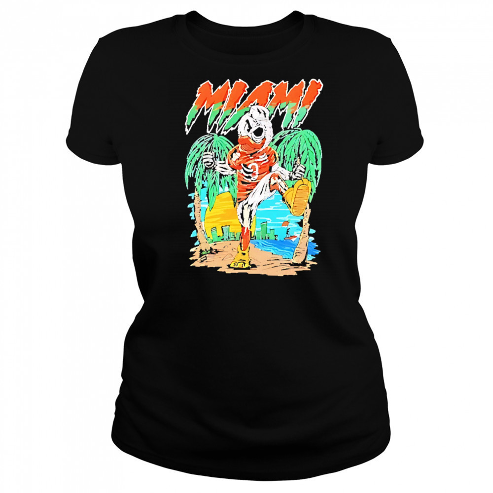 Miami Hurricanes Football Graphic Mascot shirt Women's T-shirt