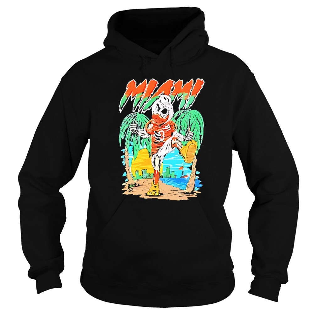 Miami Hurricanes Football Graphic Mascot shirt Hoodie