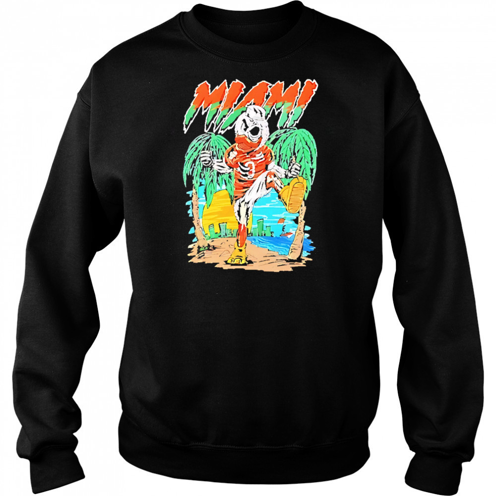 Miami Hurricanes Football Graphic Mascot shirt Sweatshirt