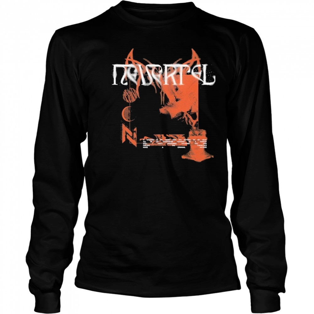 Nevertel Criminal Lyrics T-shirt Long Sleeved