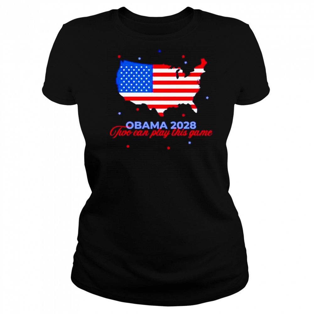 Obama 2028 two can play this game US state shirt Women's T-shirt