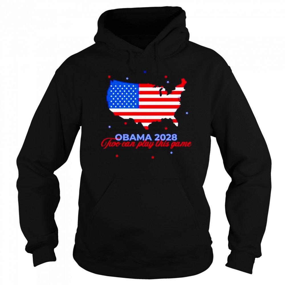 Obama 2028 two can play this game US state shirt Hoodie