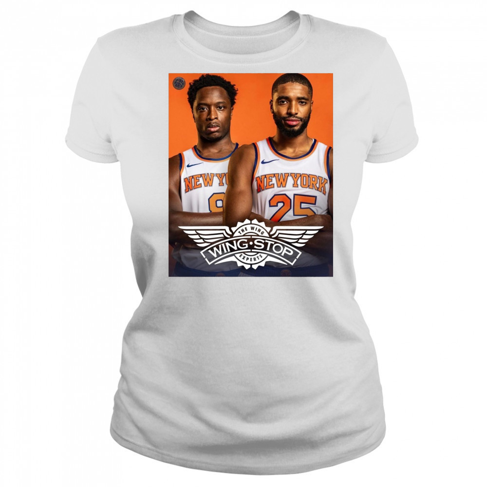 OG Anunoby and Mikal Bridges New York Knicks Wingstop The Wing Experts Poster t-shirt Women's T-shirt