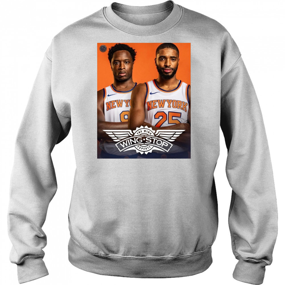 OG Anunoby and Mikal Bridges New York Knicks Wingstop The Wing Experts Poster t-shirt Sweatshirt