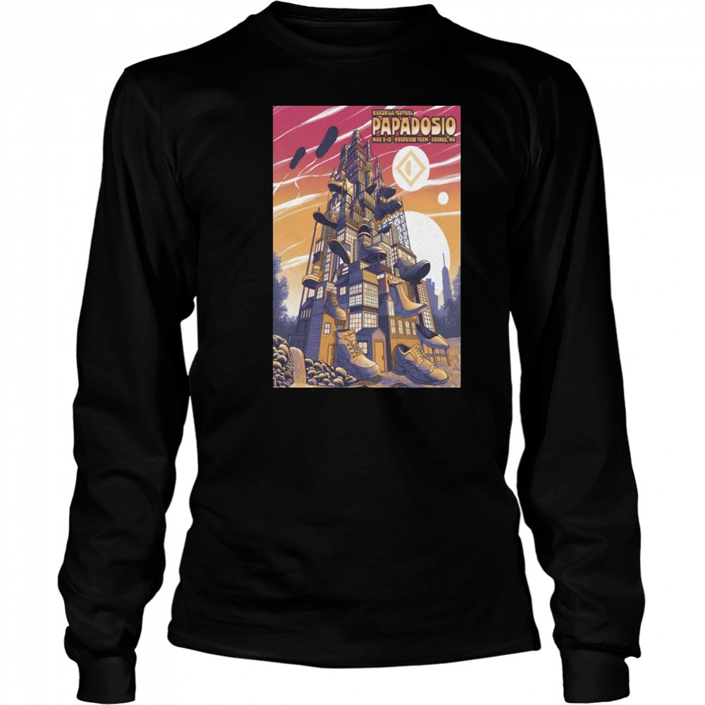 Papadosio Tour May 9-10 2025 Papadosio Family Presents Kicksville Avenue MD t-shirt Long Sleeved