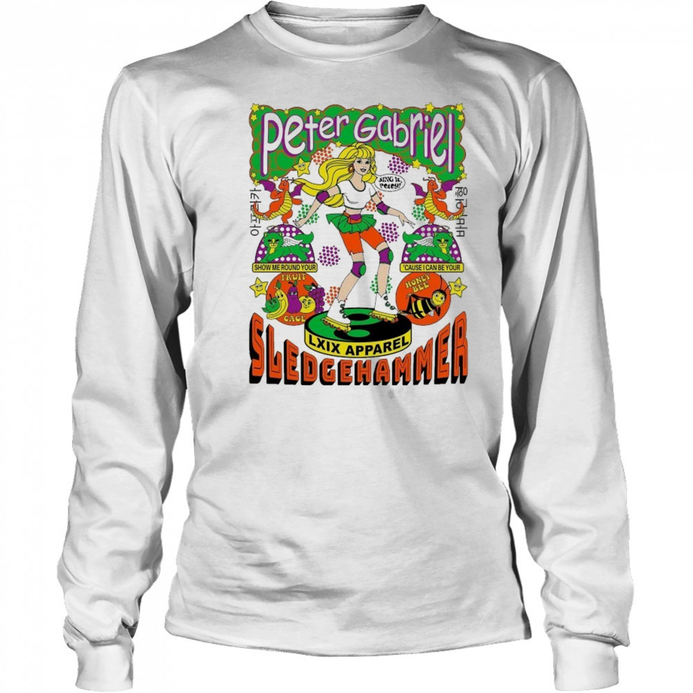 Peter Gabriel Sledgehammer Brian Robert Jones T-shirt Long Sleeved