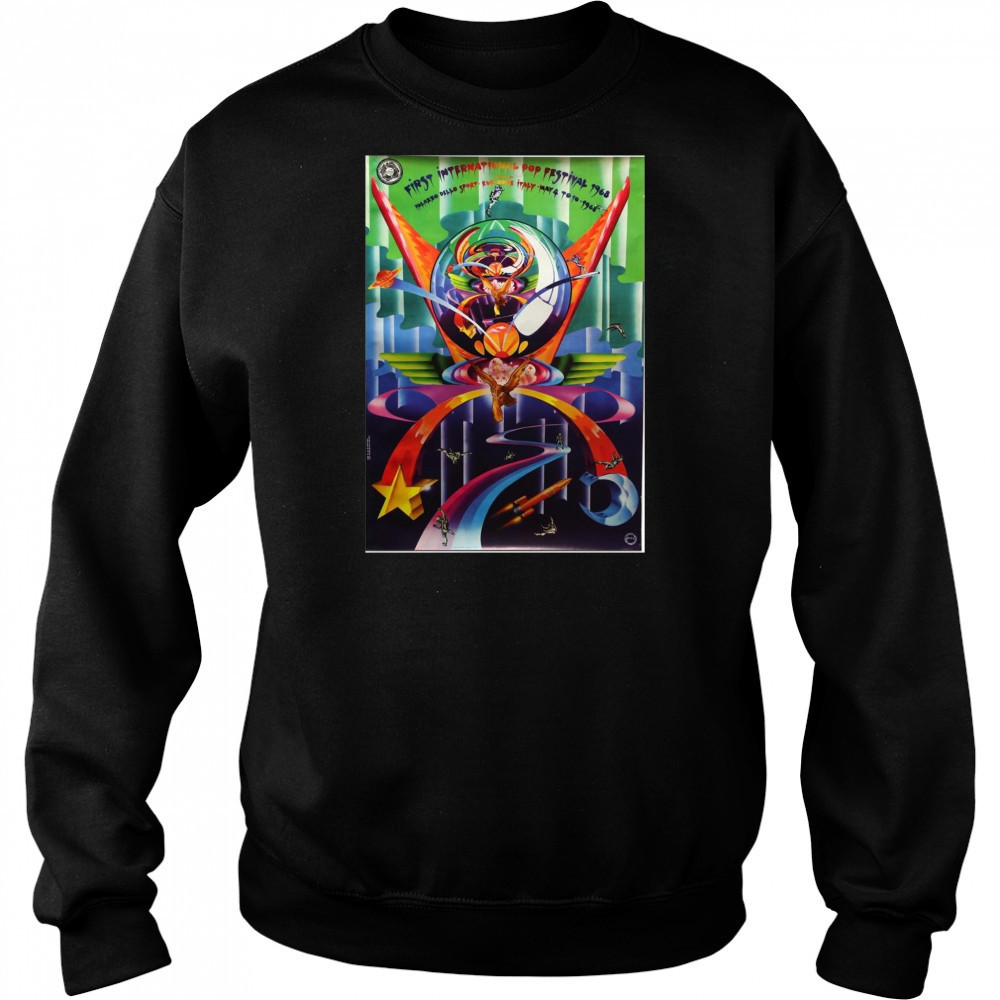 Poster Pink Floyd First International Pop Festival 1968 Palazzo Dello Sport Eur-Rome Italy May 4 – 10 t-shirt Sweatshirt