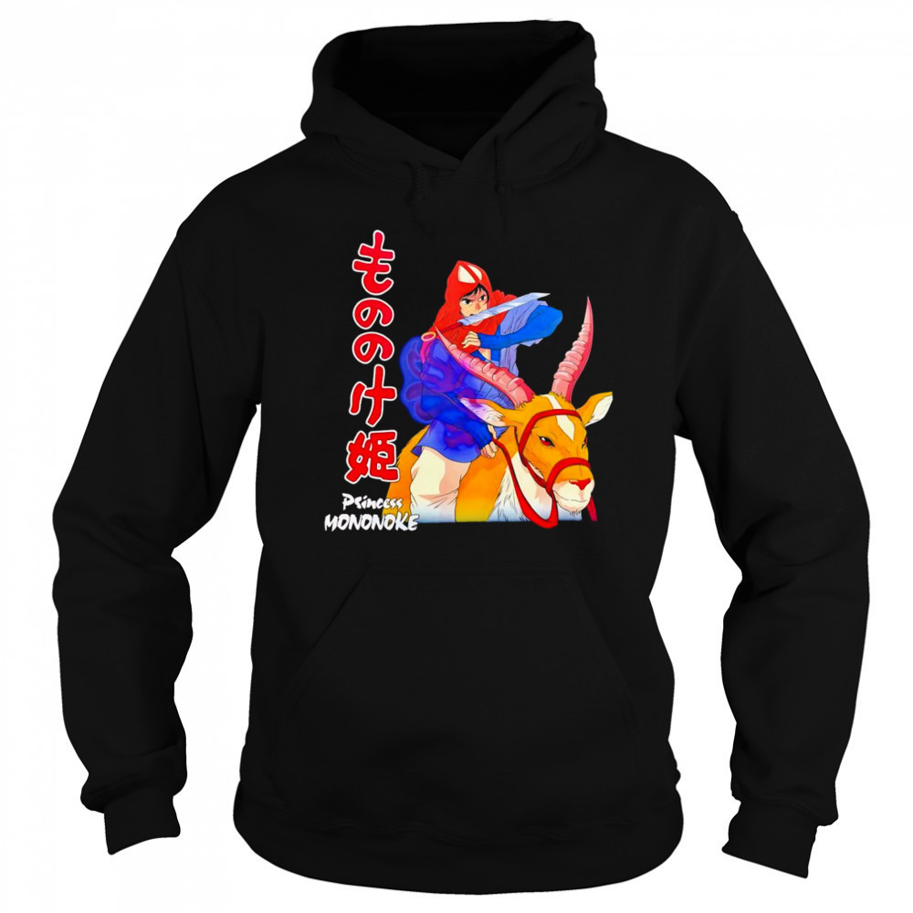 Princess Mononoke riding deer shirt Hoodie
