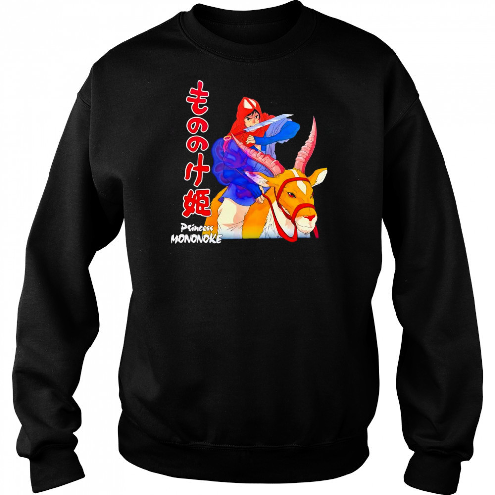 Princess Mononoke riding deer shirt Sweatshirt