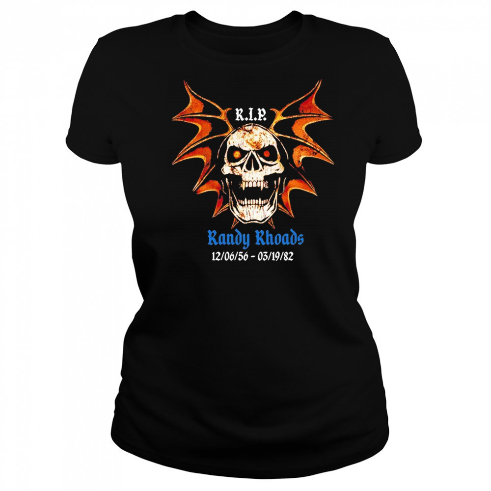 Randy Rhoads Rip Skull Bat Wings T-shirt Women's T-shirt