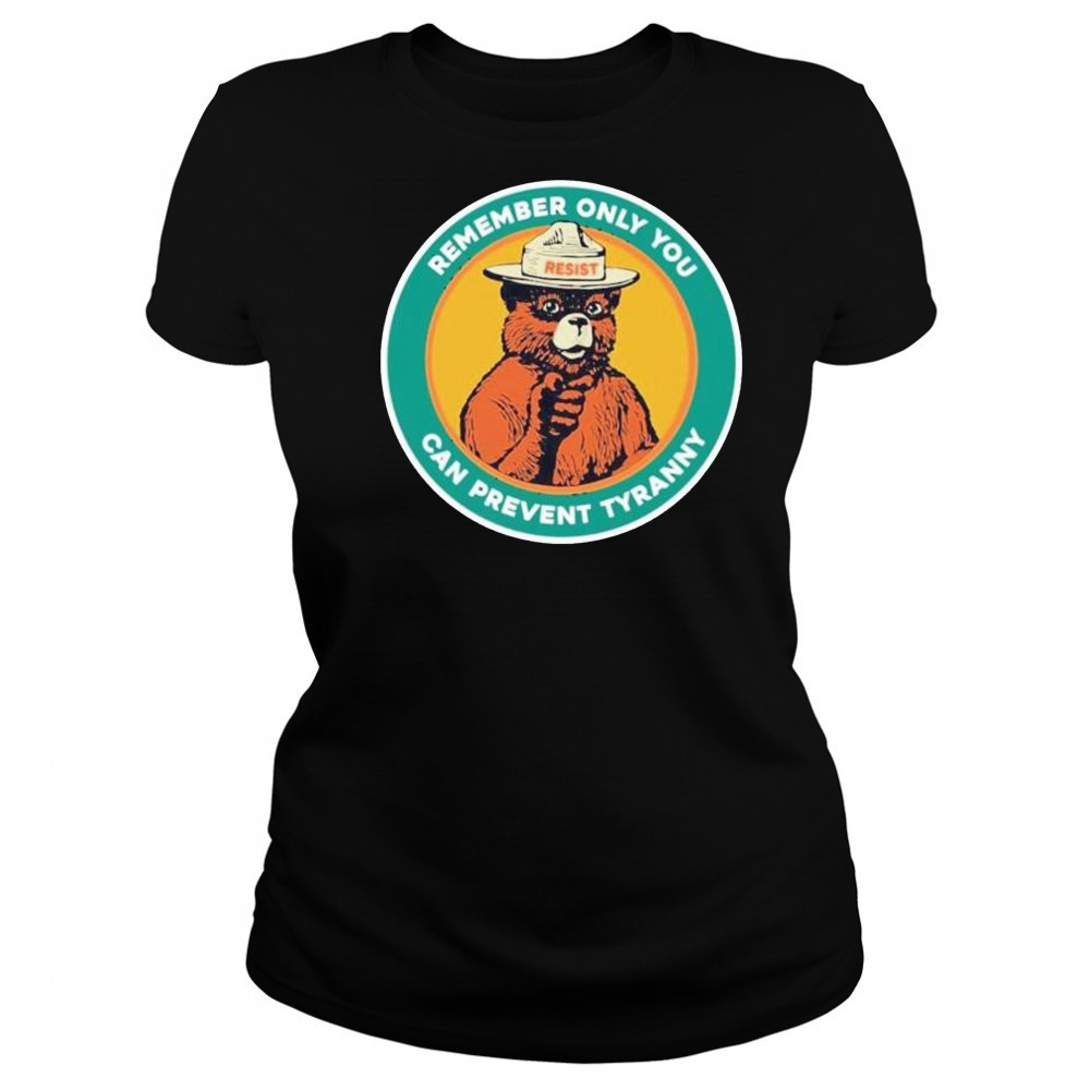 Remember only you can prevent tyranny raccoon resist shirt Women's T-shirt