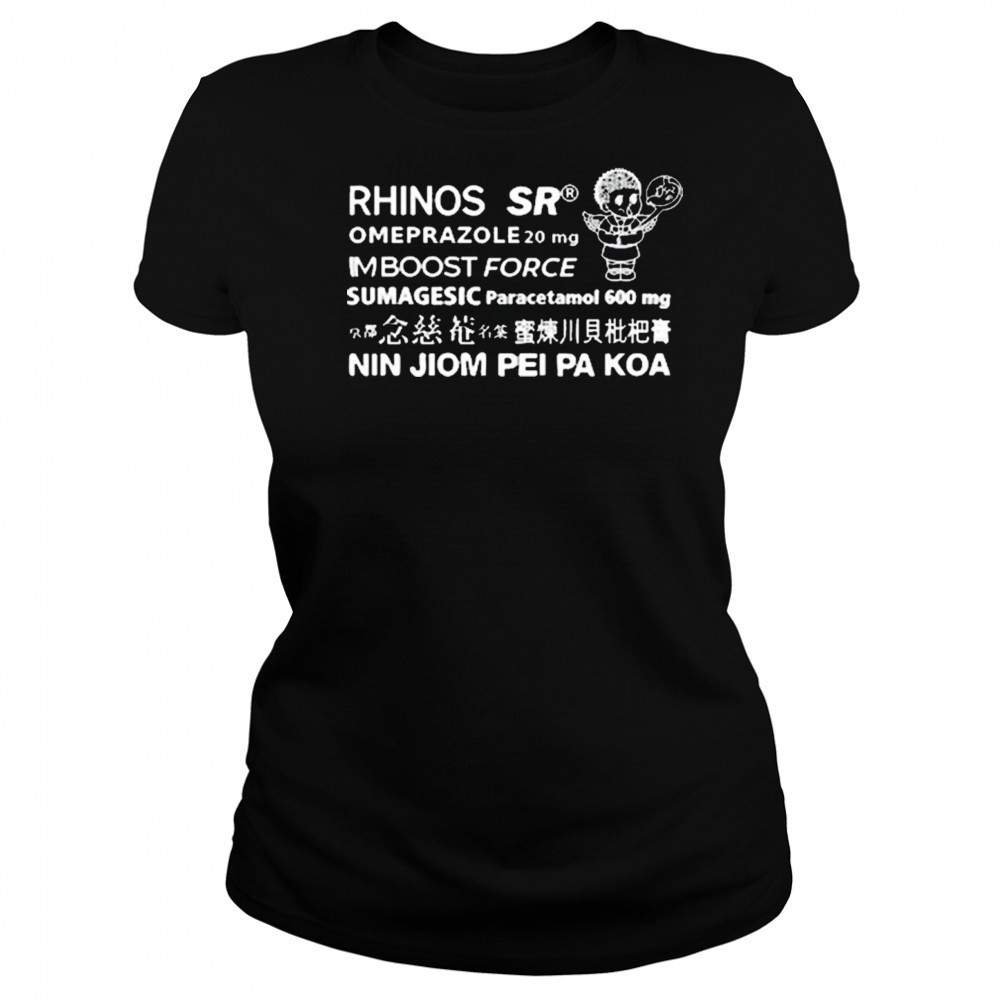 Rhinos Sr Omeprazole 20 Mg Imboost Force Sumagesic Paracetamol 600 Mg Nin Jiom Pei Pa Koa t-shirt Women's T-shirt