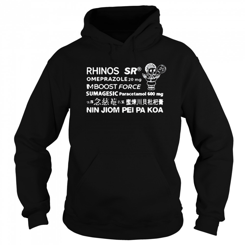 Rhinos Sr Omeprazole 20 Mg Imboost Force Sumagesic Paracetamol 600 Mg Nin Jiom Pei Pa Koa t-shirt Hoodie
