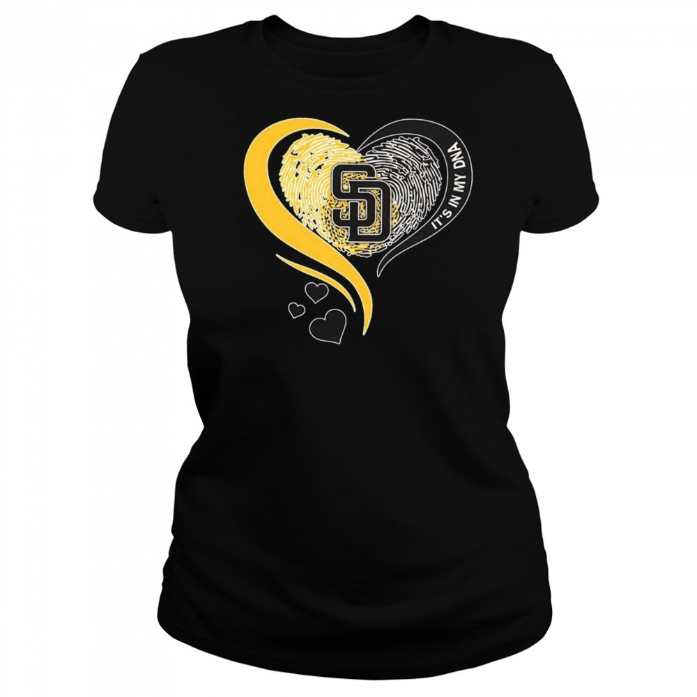 San Diego Padres Heart It’s My DNA 2025 Shirt Women's T-shirt