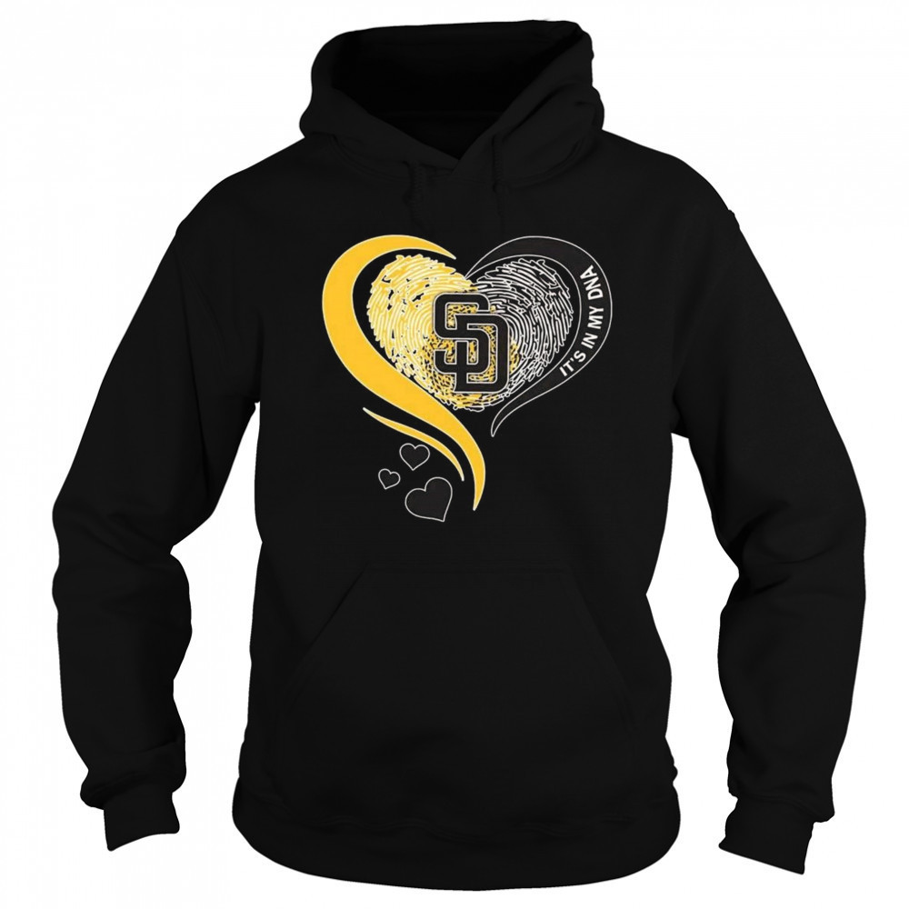 San Diego Padres Heart It’s My DNA 2025 Shirt Hoodie