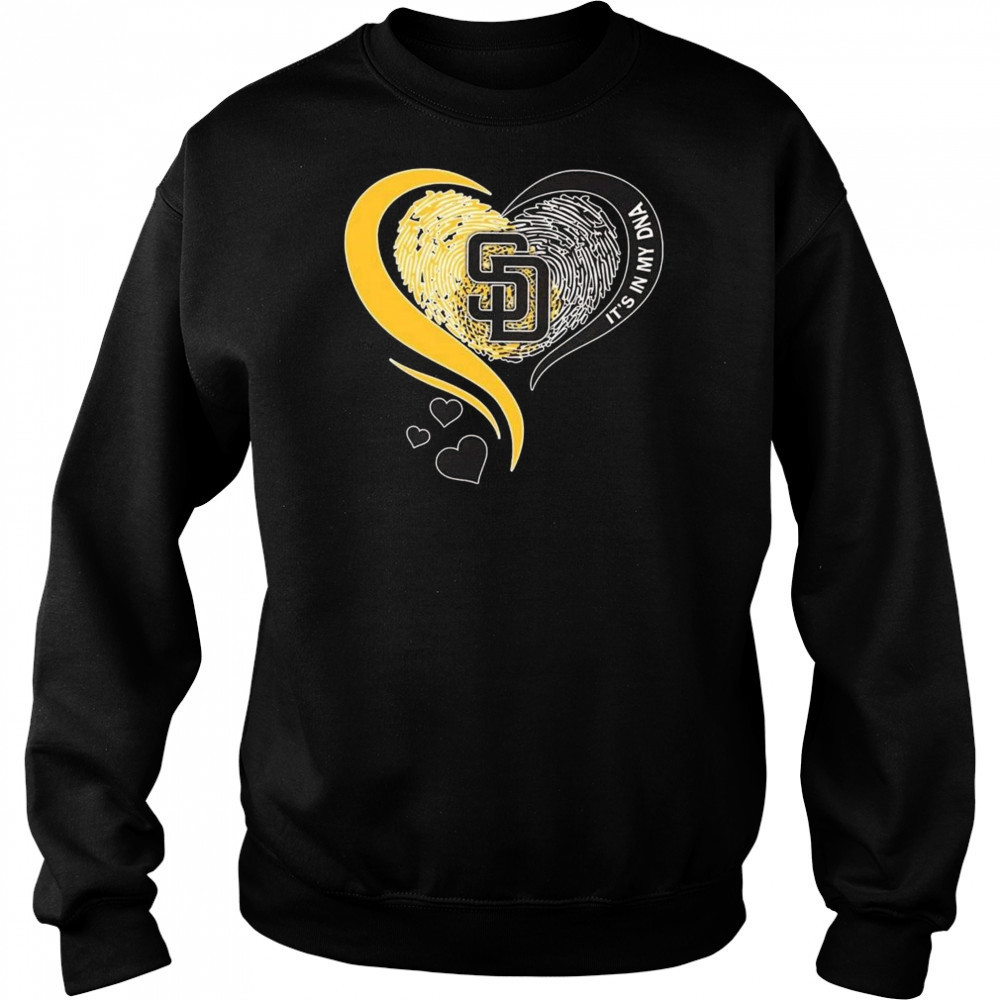 San Diego Padres Heart It’s My DNA 2025 Shirt Sweatshirt
