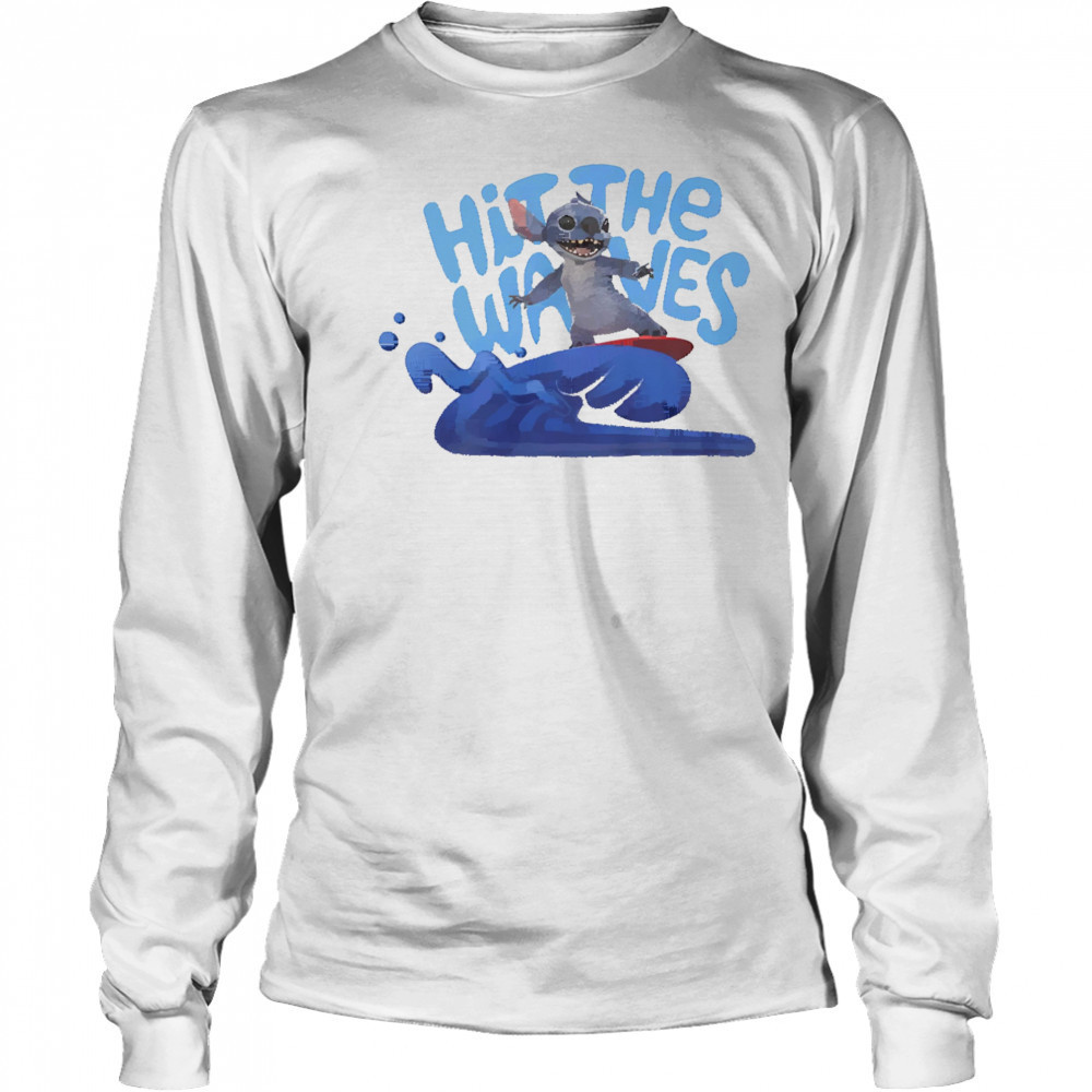 Stitch Hit the Waves shirt Long Sleeved