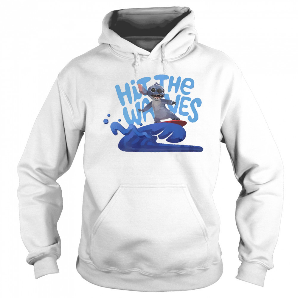Stitch Hit the Waves shirt Hoodie