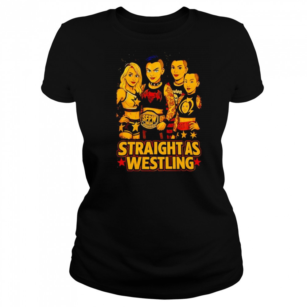 Straight As Wrestling graphic shirt Women's T-shirt