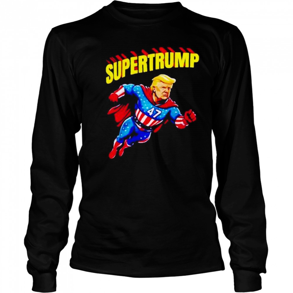Super Trump Superman 47th president shirt Long Sleeved