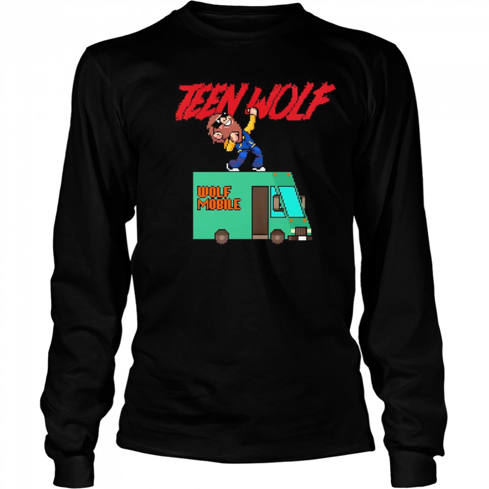 Teen Wolf Wolfmobile 8bits shirt Long Sleeved