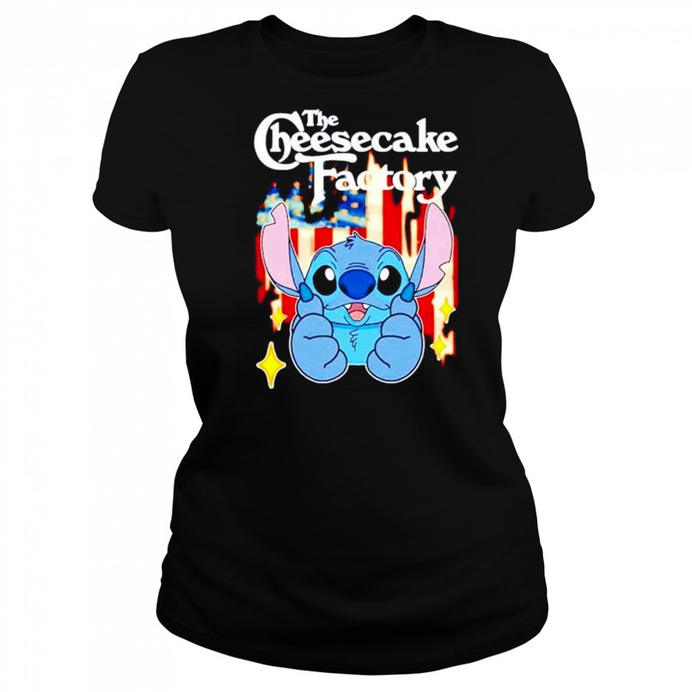 The Cheesecake Factory Stitch US flag 4th of July shirt Women's T-shirt
