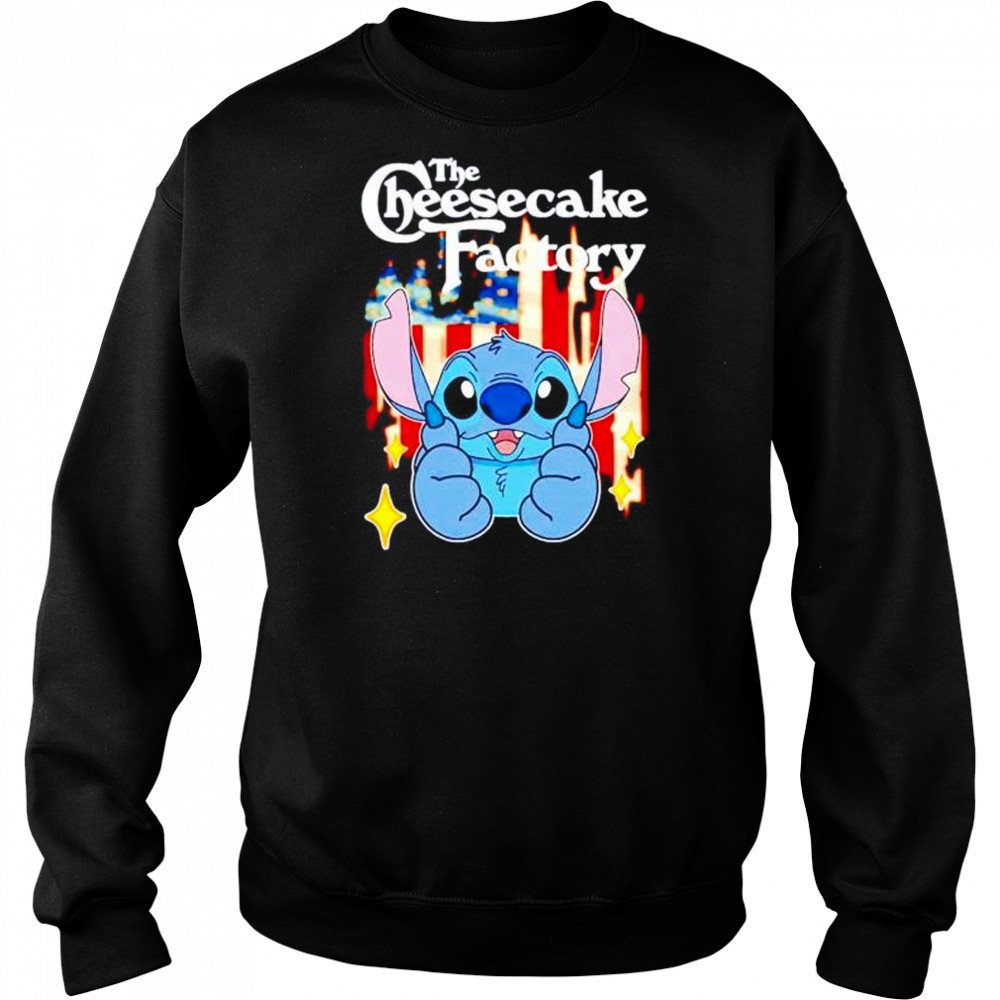 The Cheesecake Factory Stitch US flag 4th of July shirt Sweatshirt