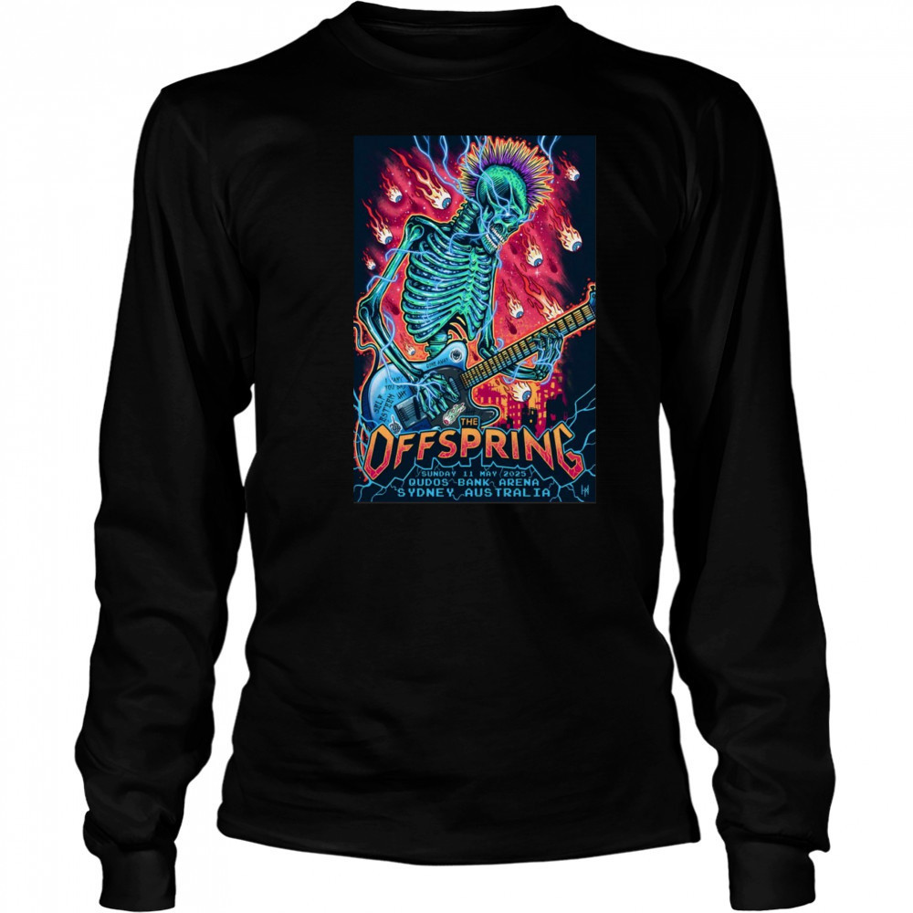 The Offspring Qudos Bank Arena May 11 2025 Tour Shirt Long Sleeved