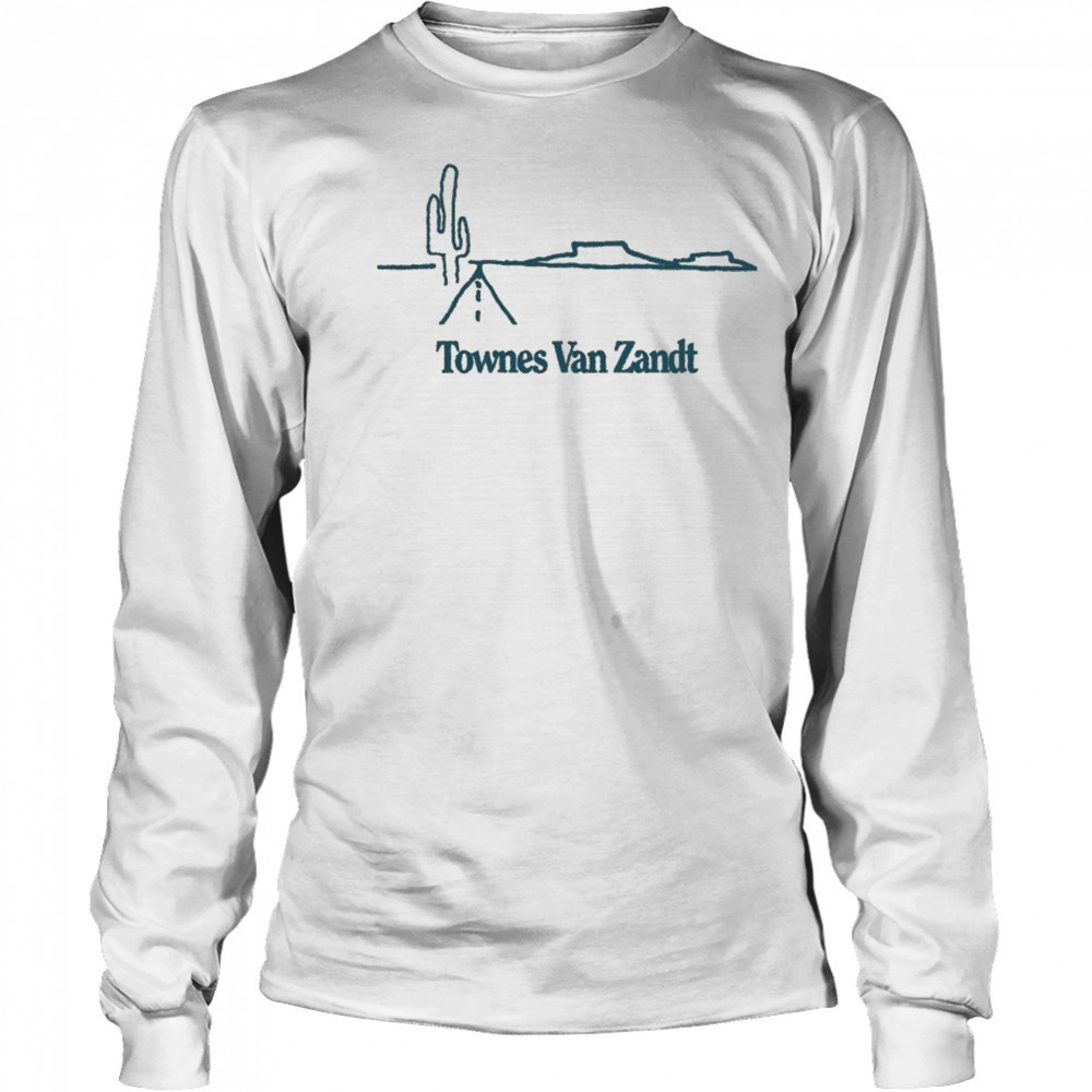 Townes Van Zandt Cactus T-shirt Long Sleeved