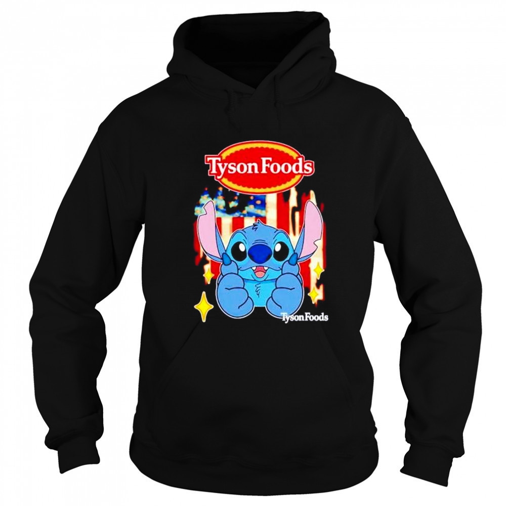 Tyson Foods Stitch US flag 4th of July shirt Hoodie