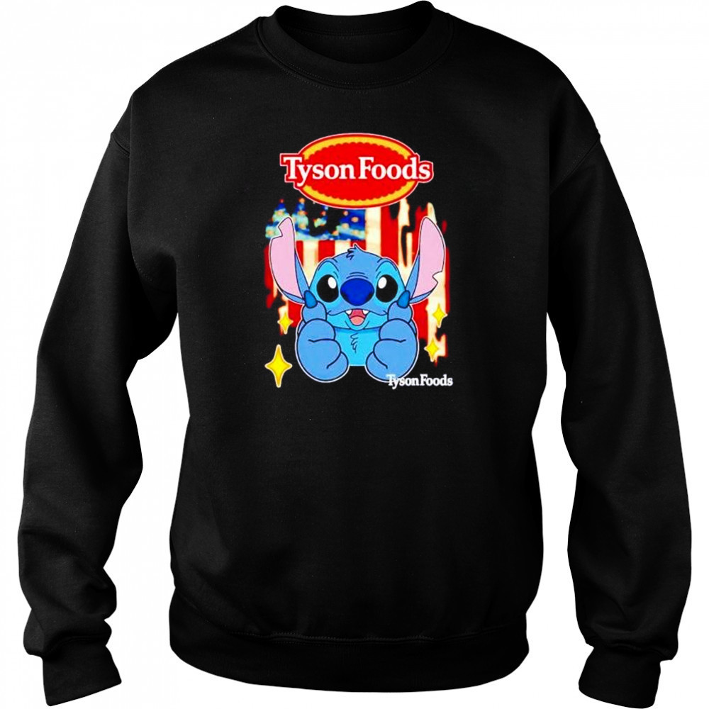 Tyson Foods Stitch US flag 4th of July shirt Sweatshirt