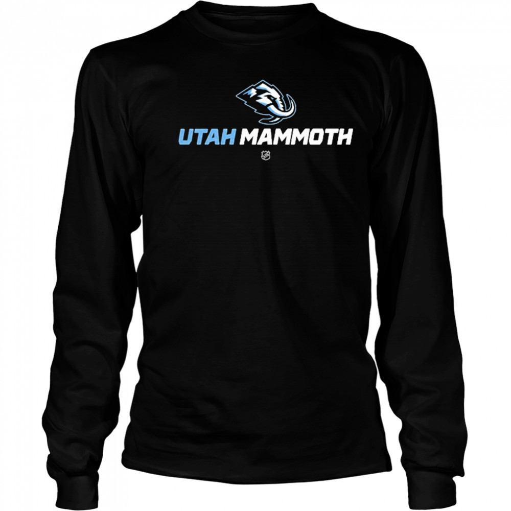 Utah Mammoth NHL Logo T-shirt Long Sleeved