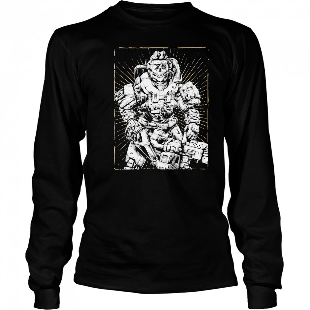 Walking Tank Threat Llama T-shirt Long Sleeved