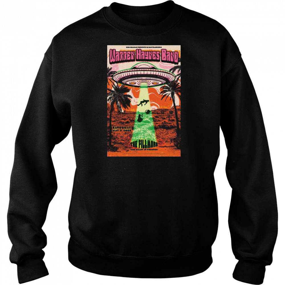 Warren Haynes Band The Fillmore in San Francisco CA Saturday May 3 2025 Tour t-shirt Sweatshirt
