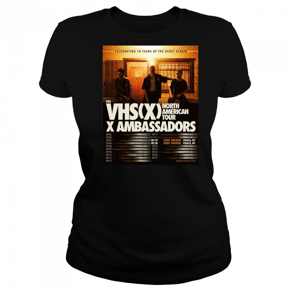 X Ambassadors To Celebrate 10 Years of VHS With Hometown Shows 2025 Shirt Women's T-shirt