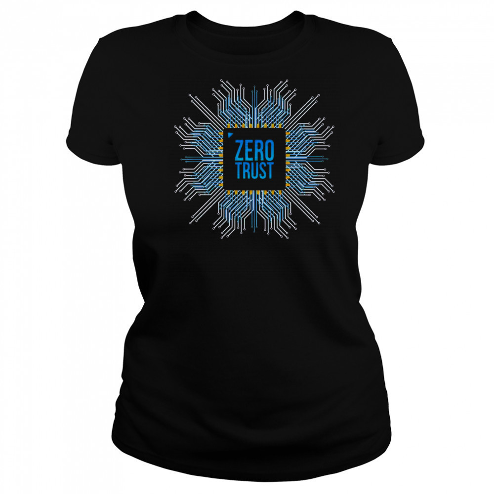 Zero Trust Cyber Security Hacking Programmer Developer Chip T-Shirt Women's T-shirt