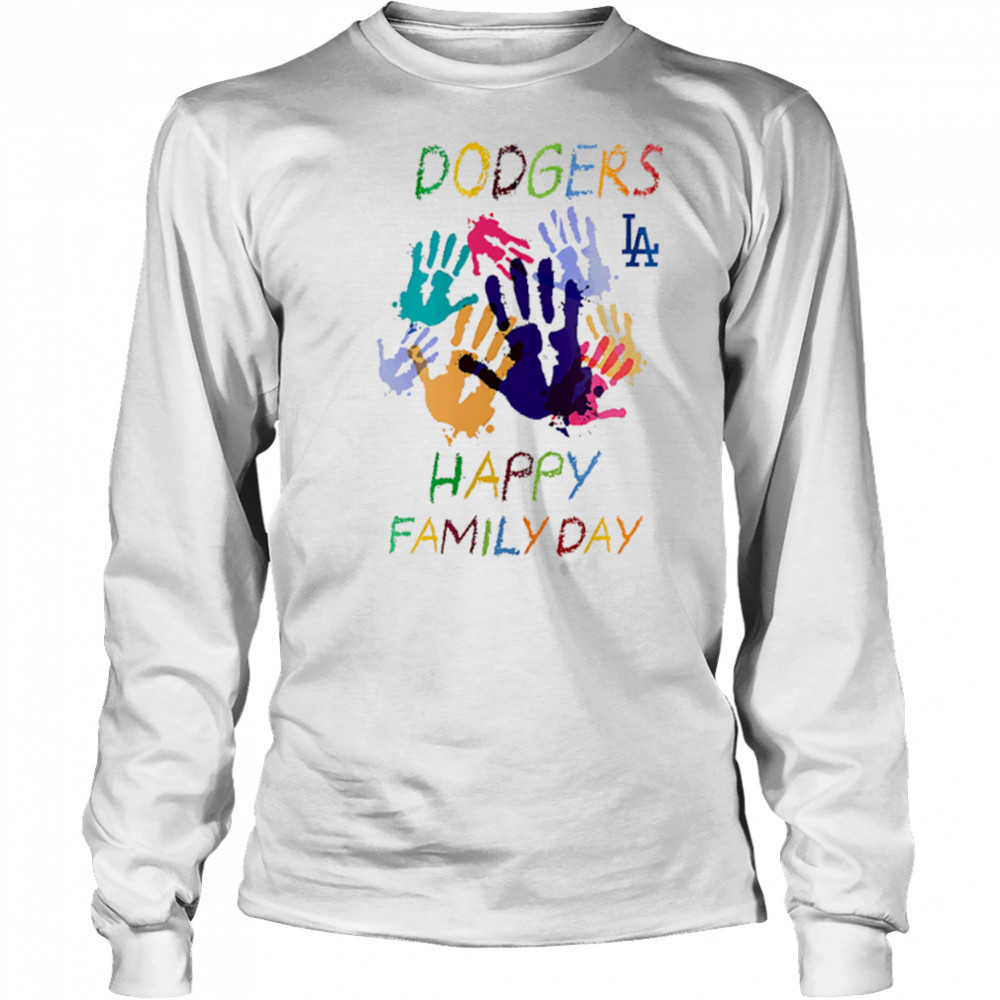 2025 LA Dodgers Happy Family Day shirt Long Sleeved