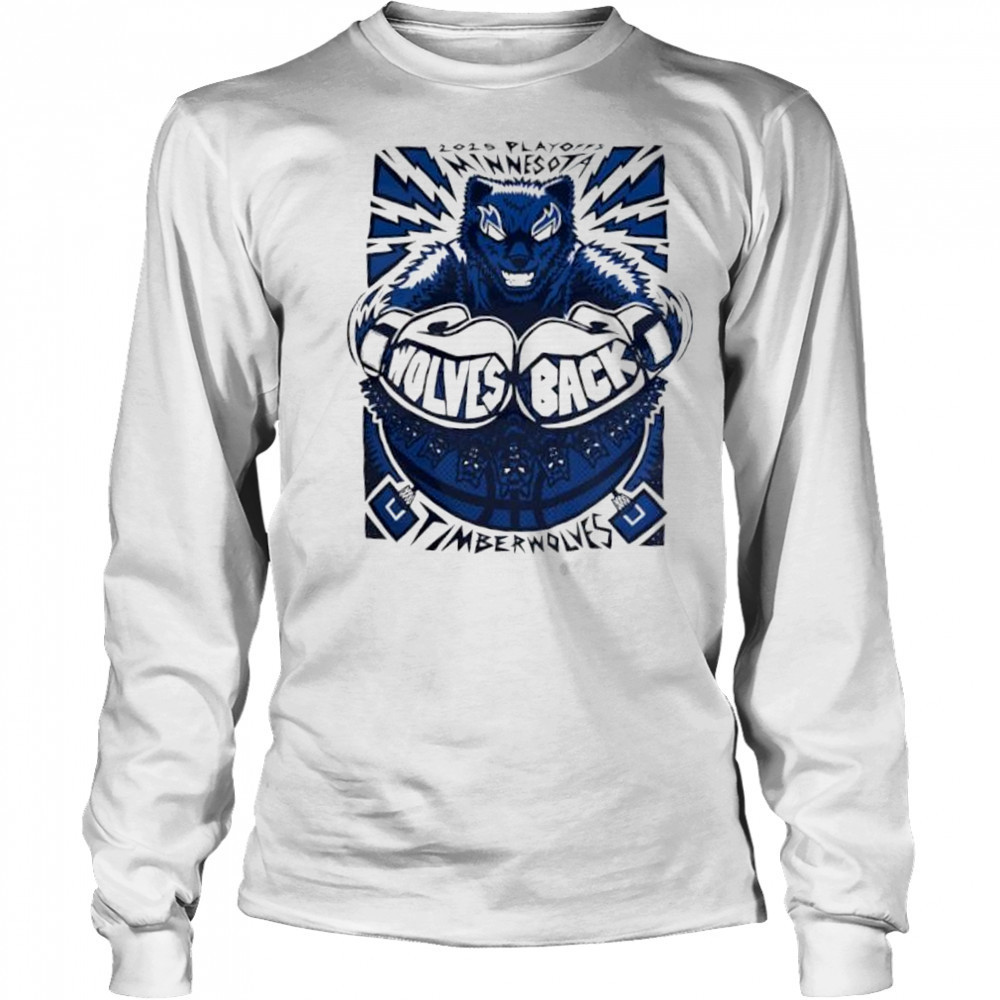 2025 Playoffs Minnesota Timberwolves Wolves back shirt Long Sleeved